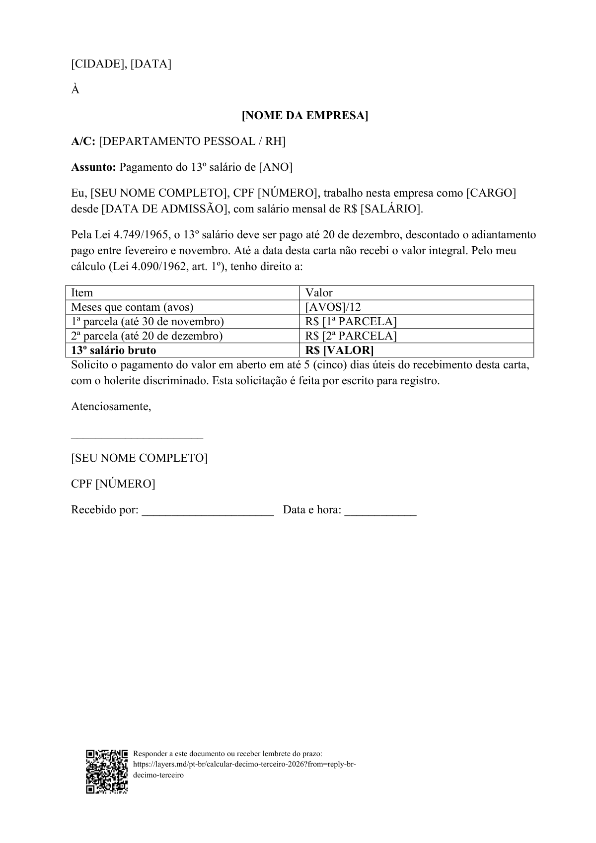 Calcule seu décimo terceiro de 2026: first page