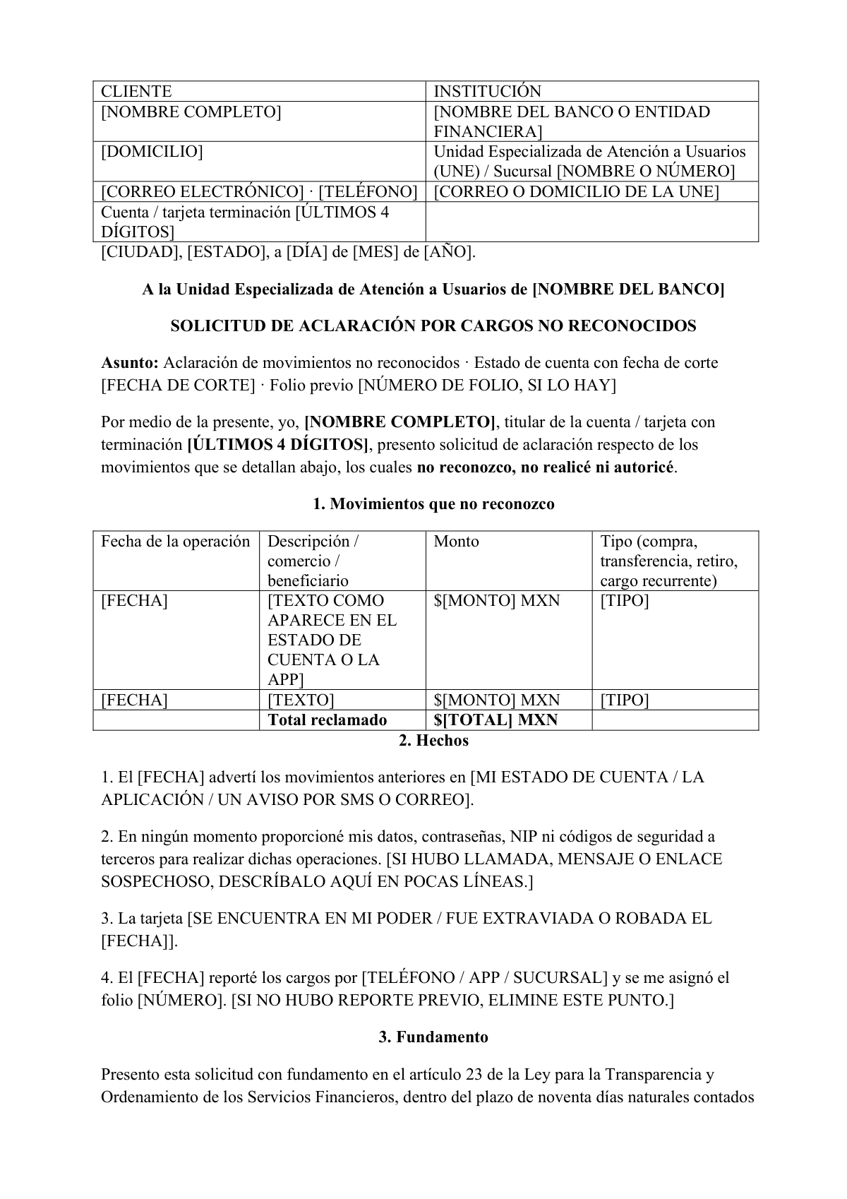 Te aparece un cargo que no hiciste: first page