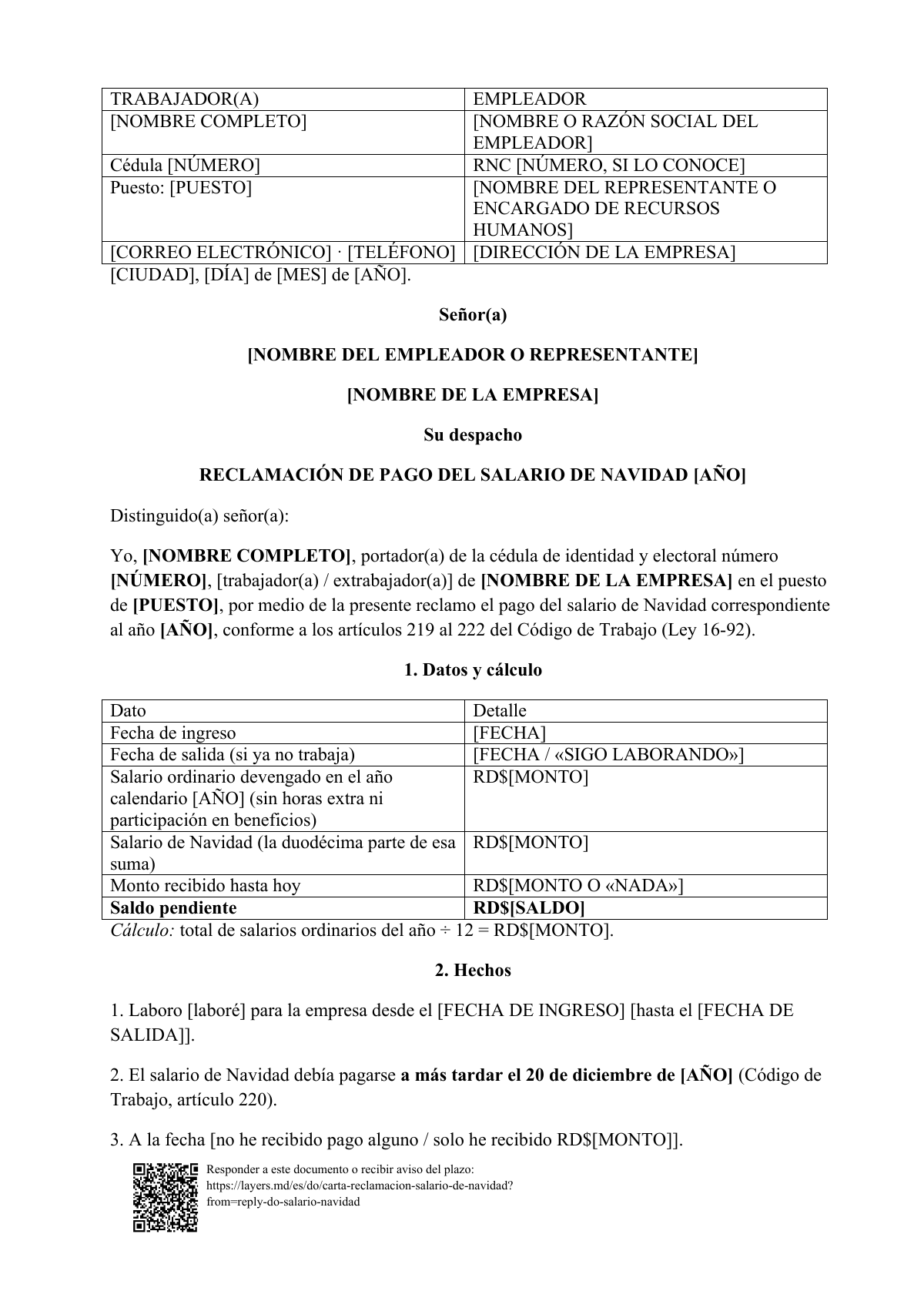 No le pagaron el salario de Navidad: first page