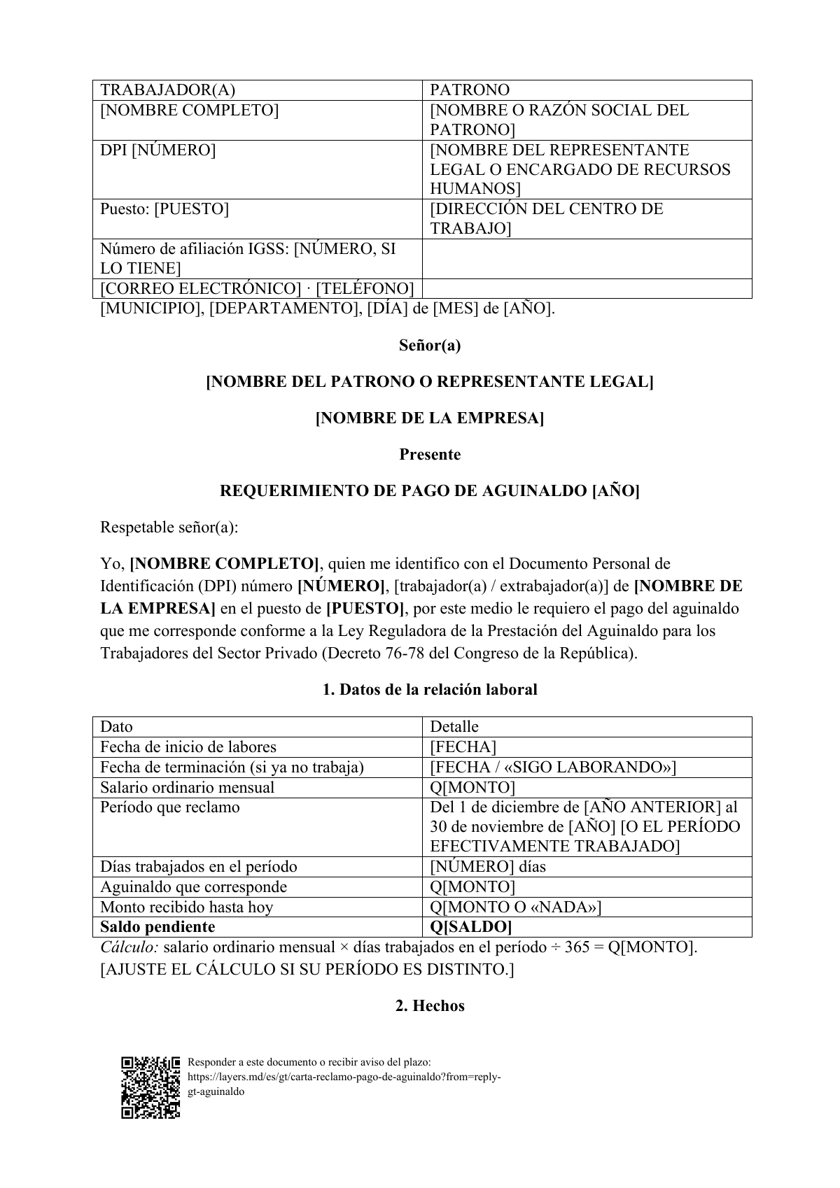 No le pagaron el aguinaldo: first page
