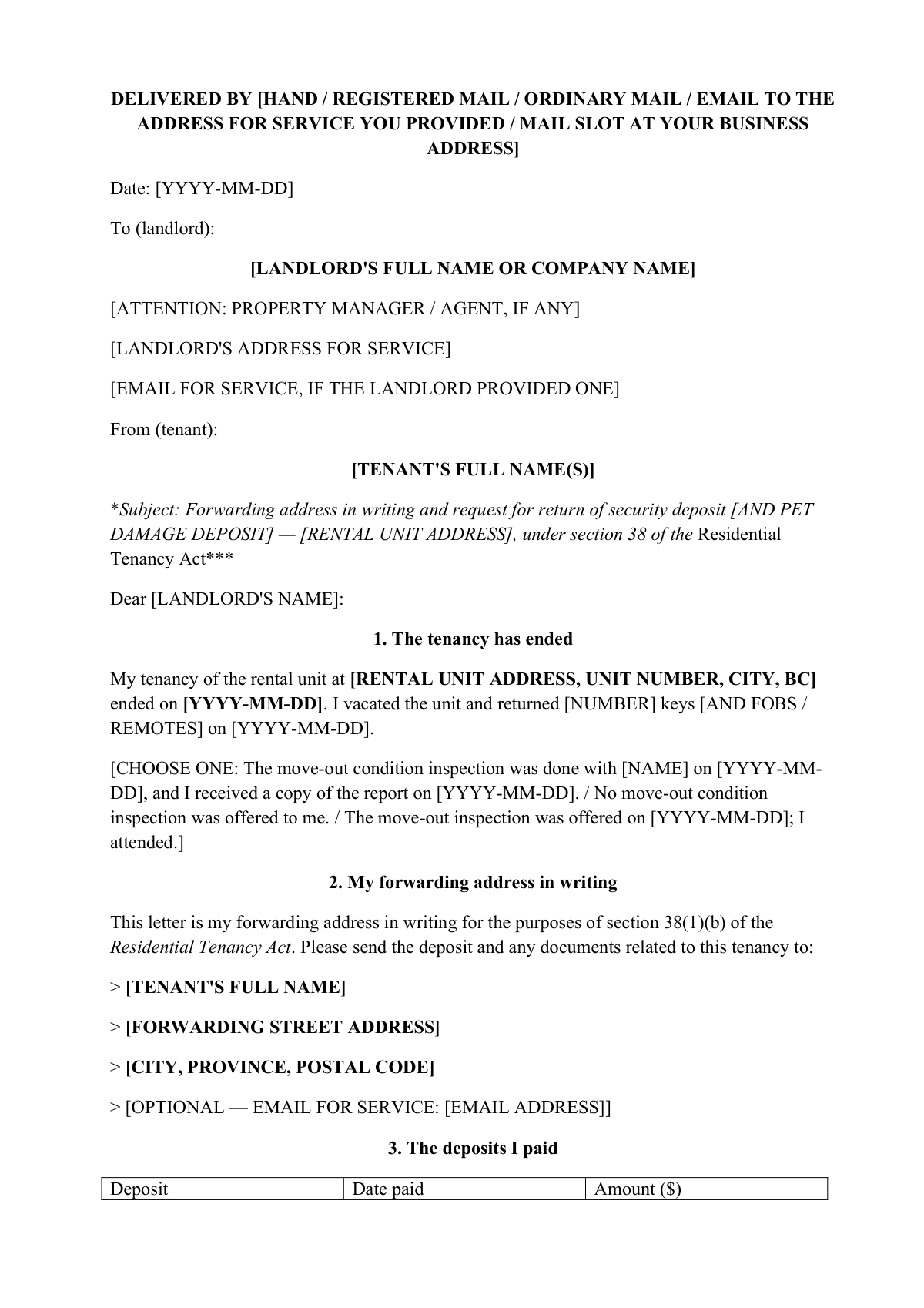 Moved out and still waiting for your damage deposit?: first page