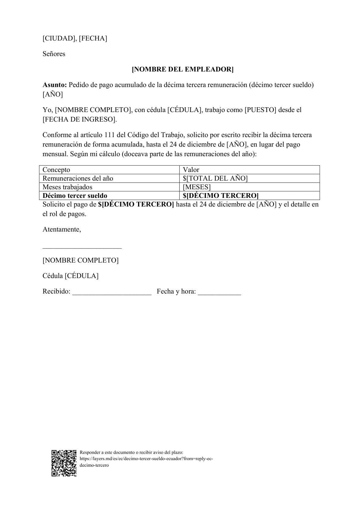 Calculá tu décimo tercer sueldo: first page
