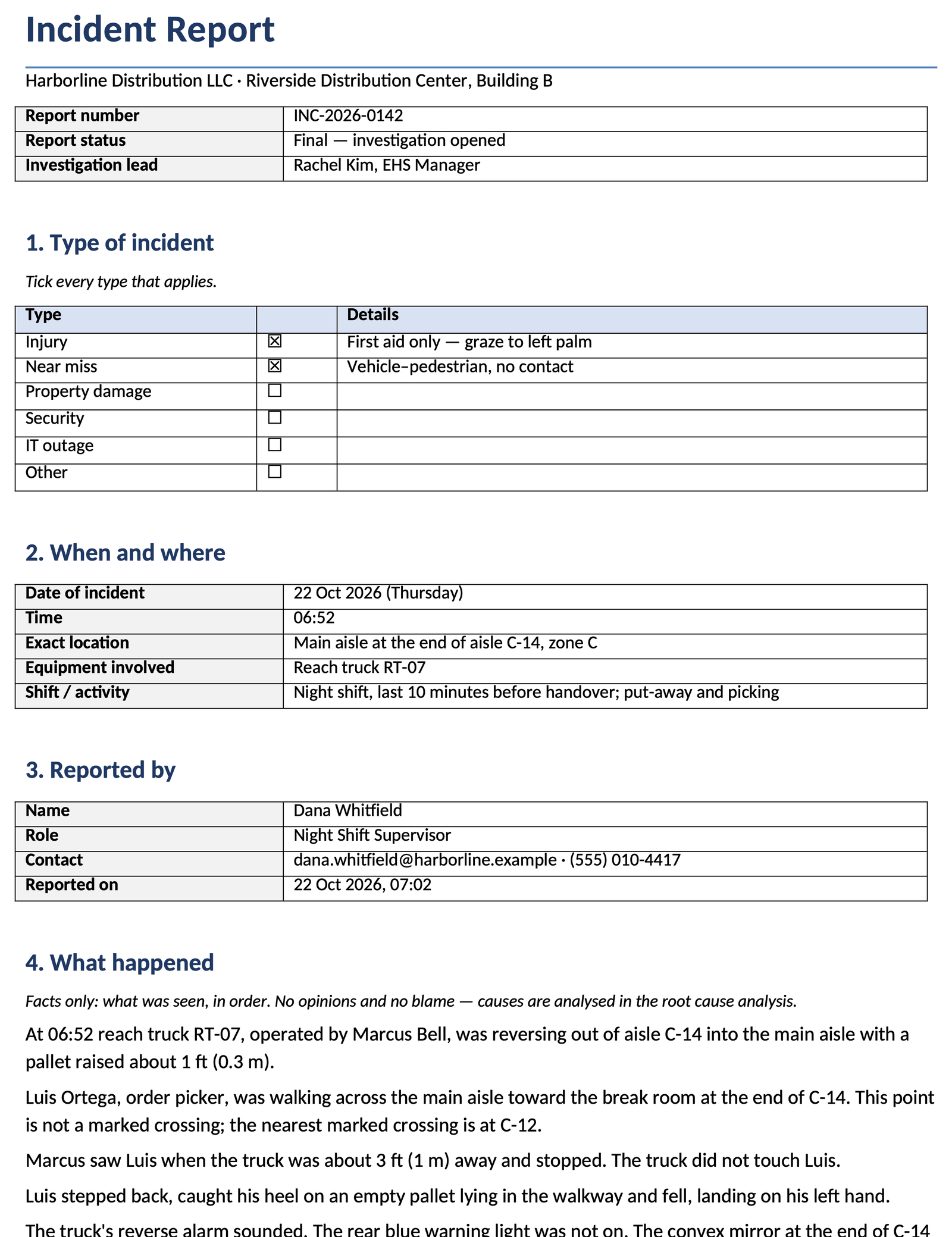 Incident report template you can fill in now: first page
