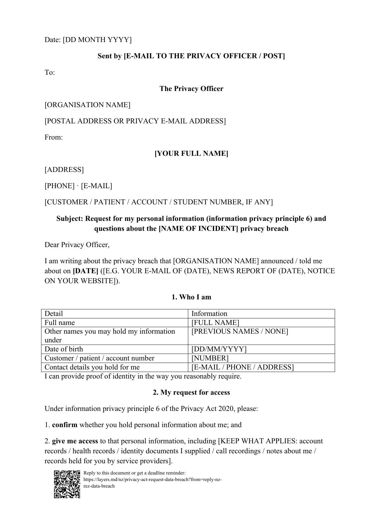 Your details caught in a data breach?: first page
