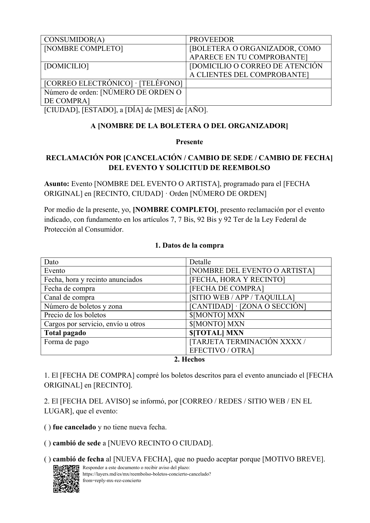Cancelaron tu concierto: first page