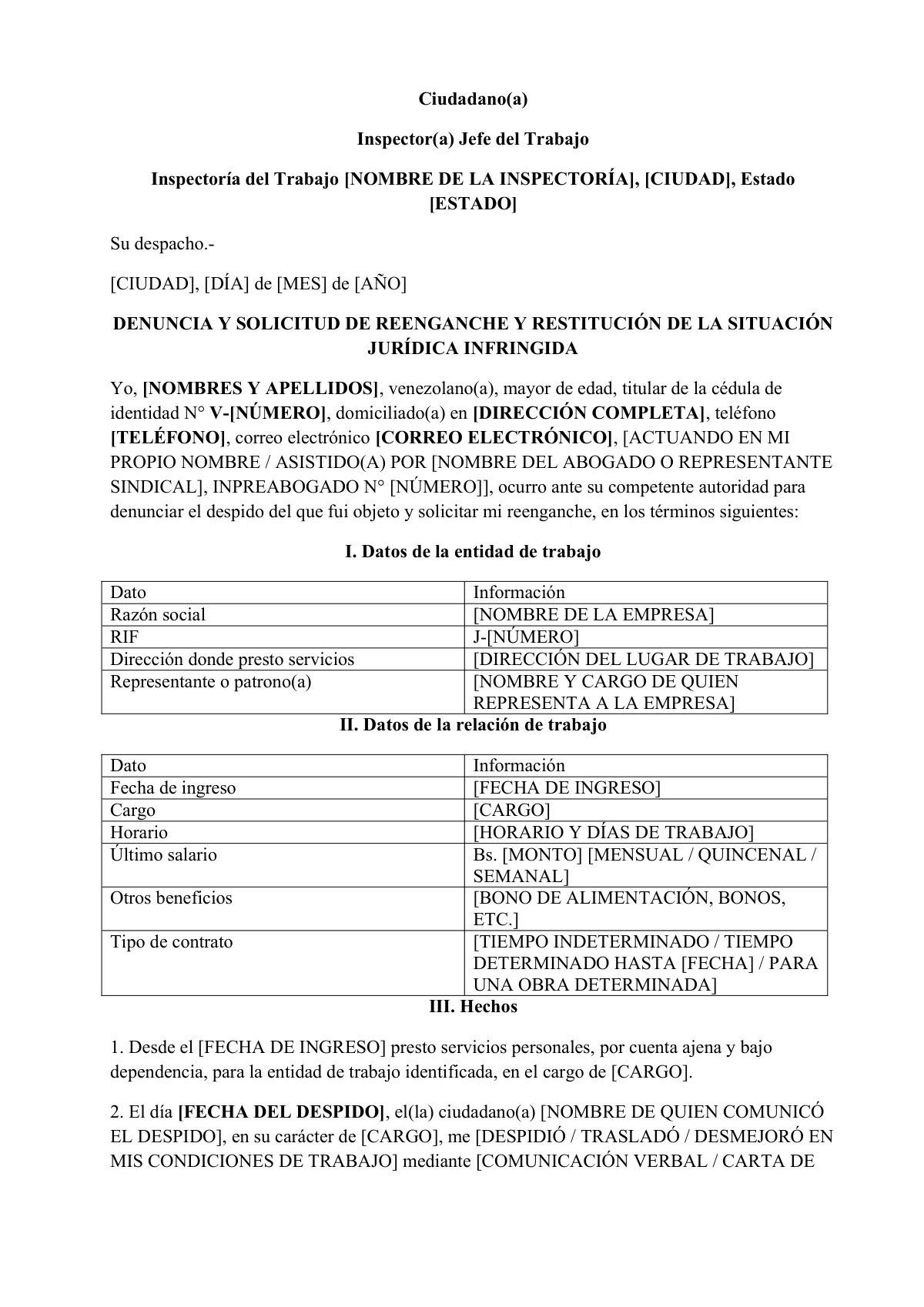 Te despidieron estando amparado por inamovilidad: first page
