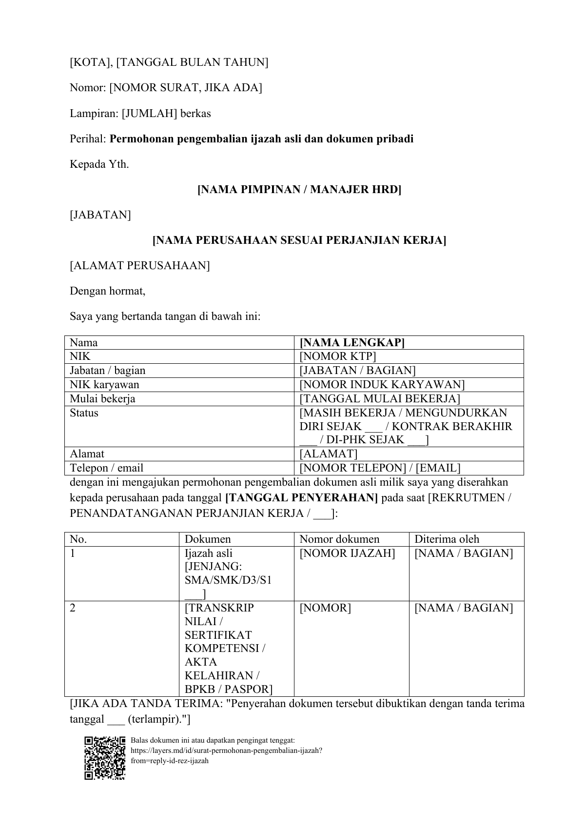 Ijazah ditahan perusahaan?: first page