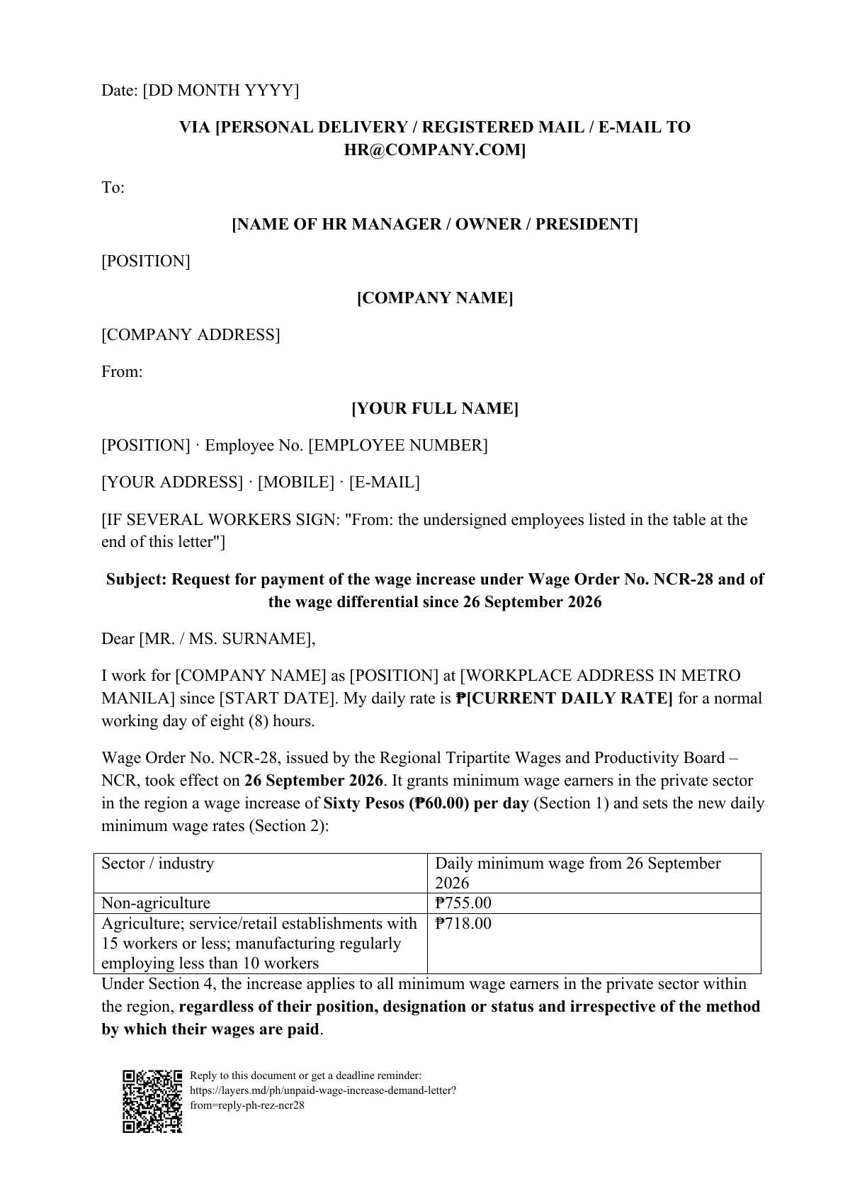 ₱60 wage increase not in your payslip?: first page