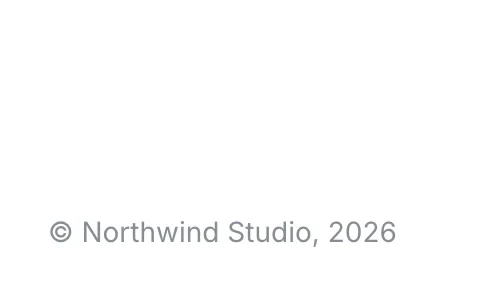 Footer line: “© Northwind Studio, 2026”